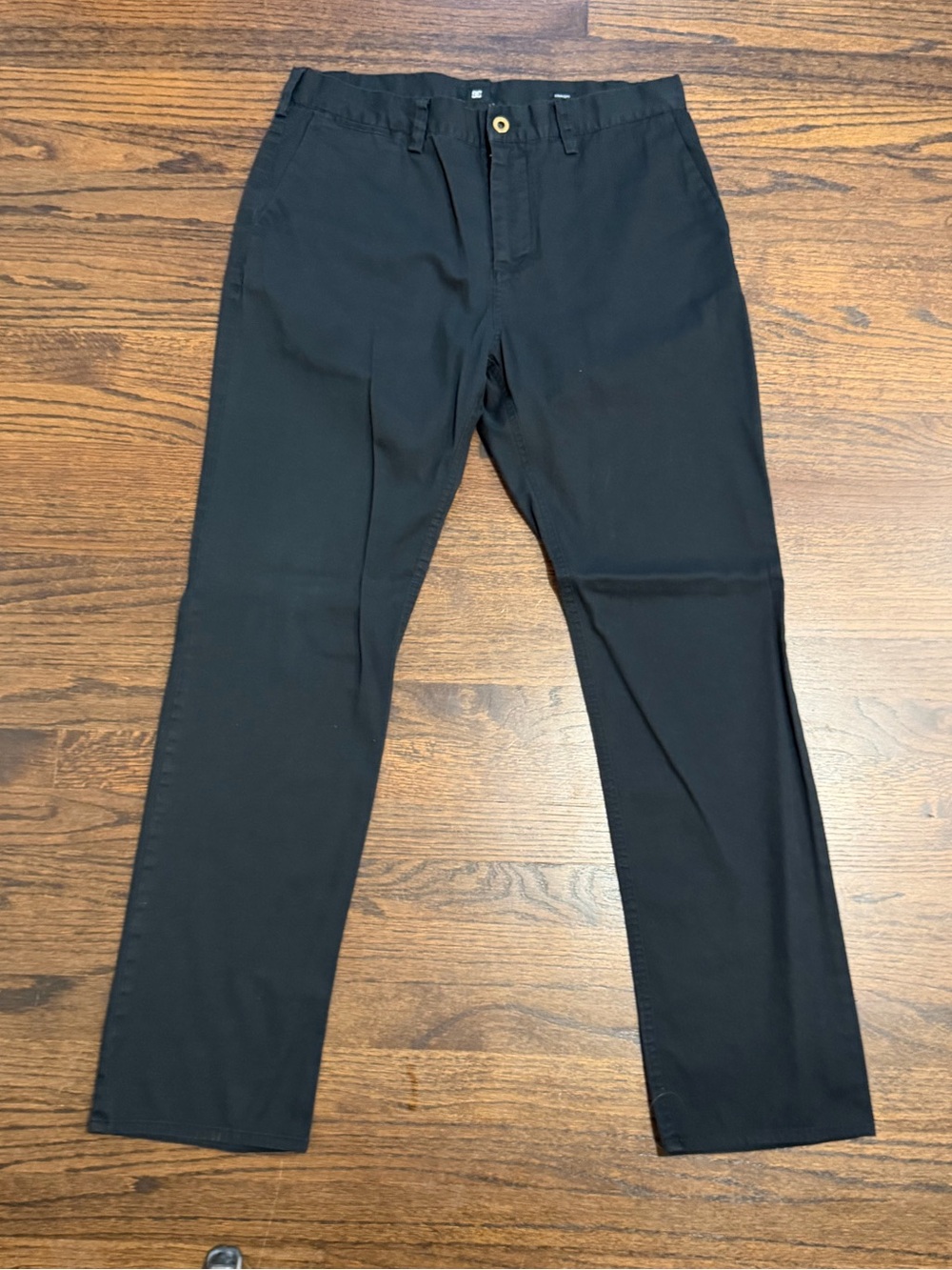 DC Men's Black Straight Chinos